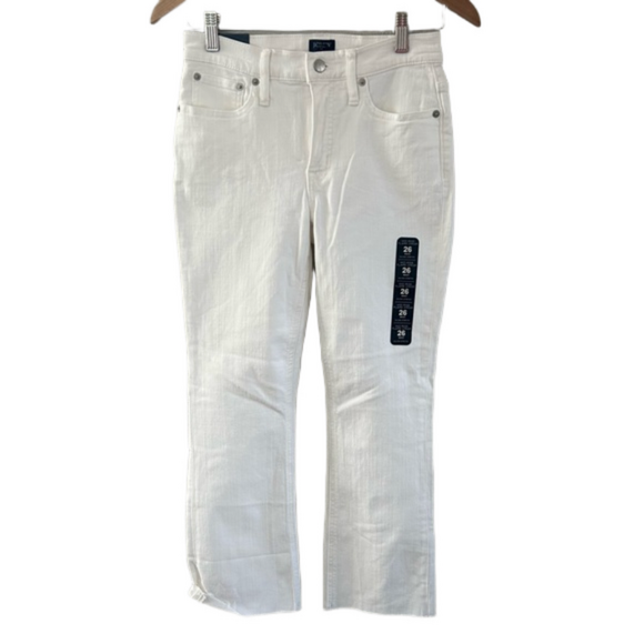 J. Crew Mid Rise Flare Crop - Picture 1 of 3